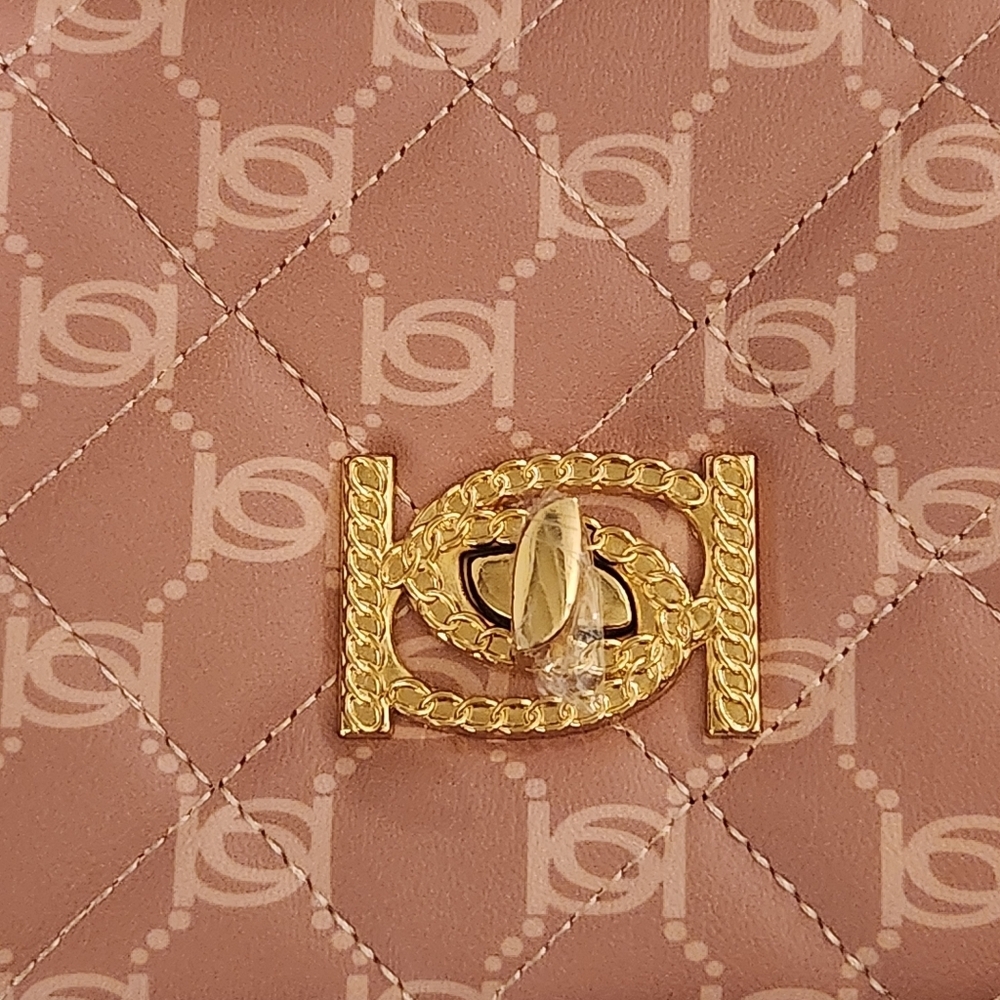 Bebe Pink Quilted Chain Shoulder Bag Liv Style - Picture 2 of 11